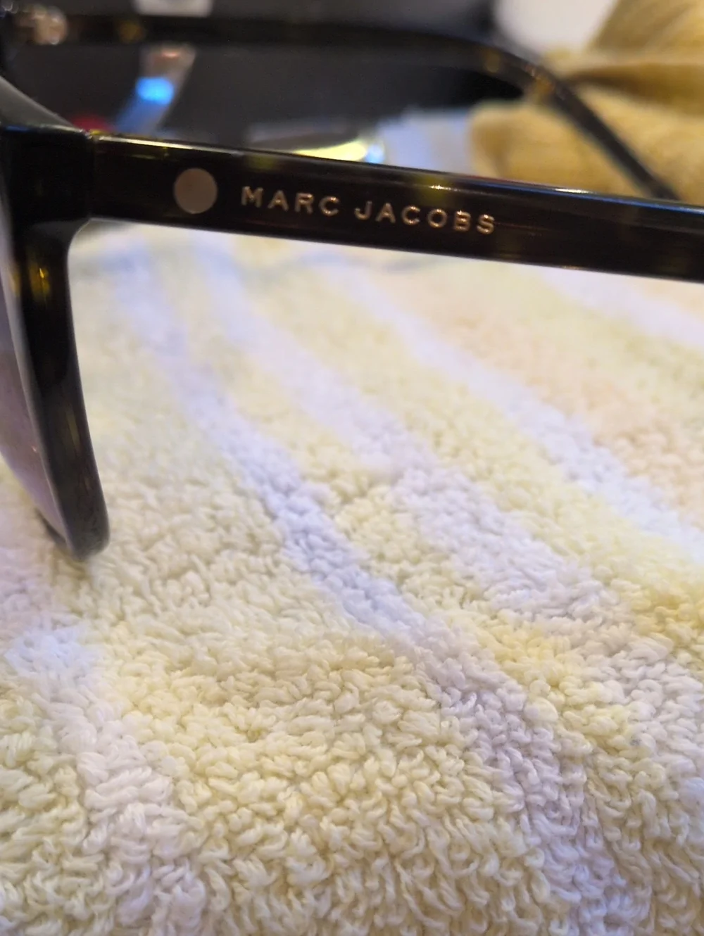 Marc Jacobs Black Tortoiseshell Oversized Women’s Sunglasses